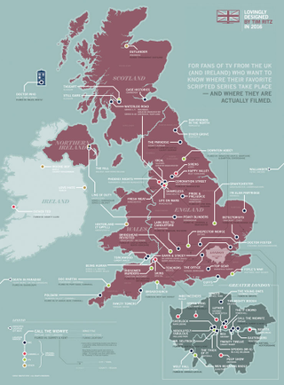 Illustration for article titled Americans: Use this map to figure out where TV shows across the pond take place
